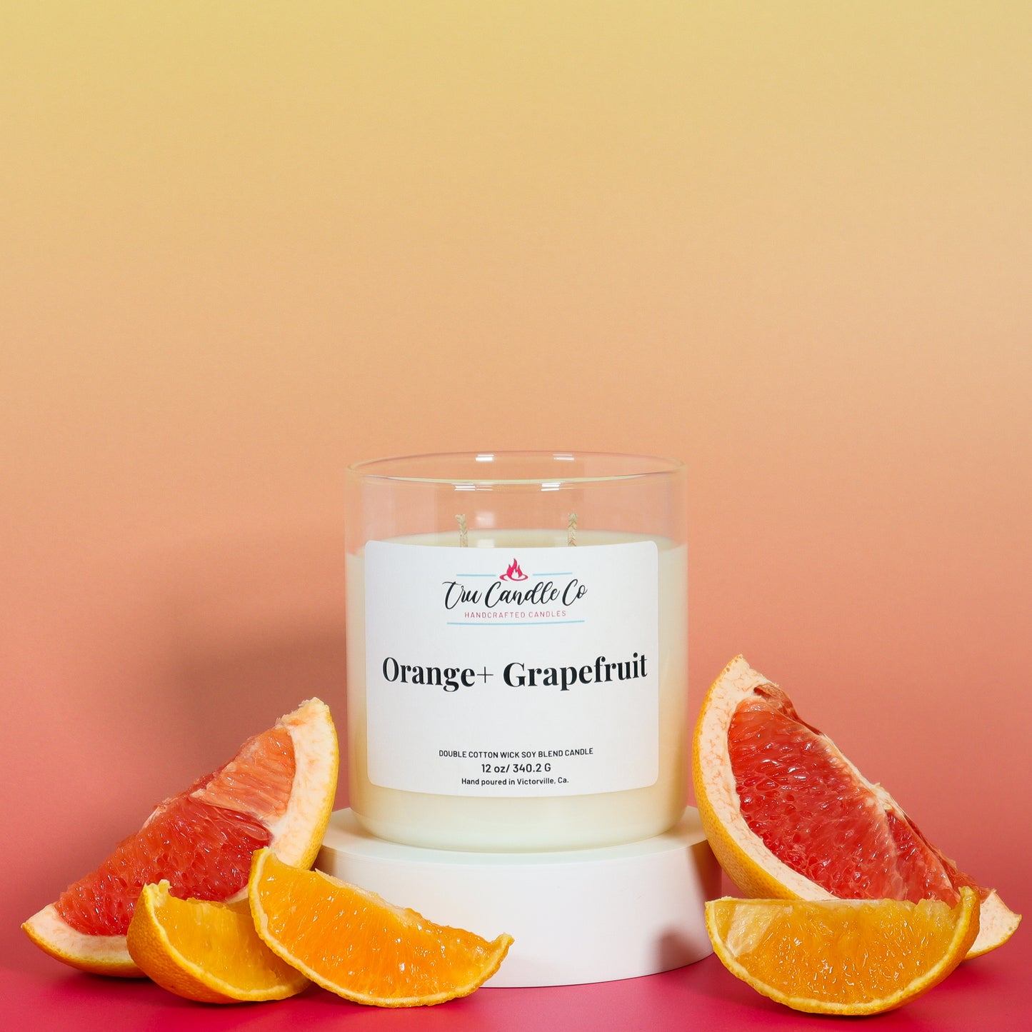 orange candle with grapefruit perfect for your candles for sping