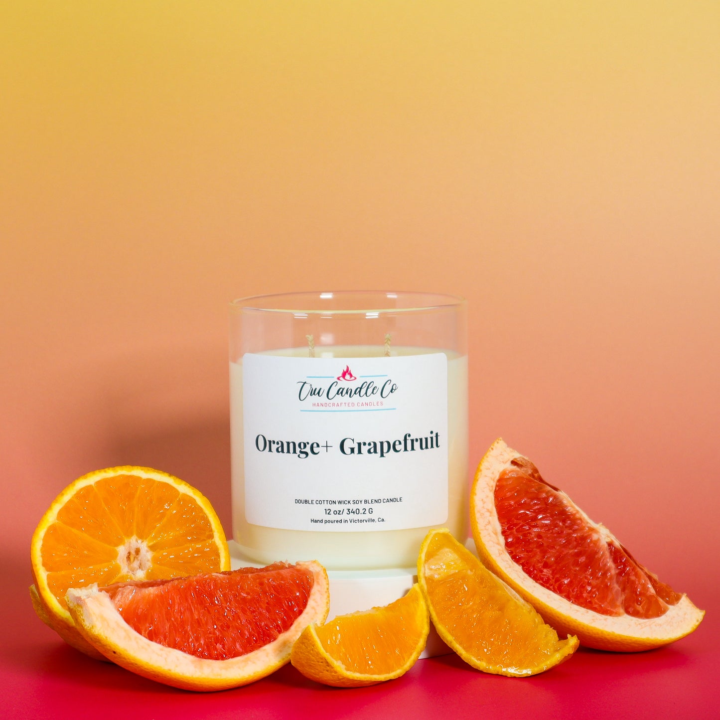 orange candle with grapefruit perfect for your candles for sping