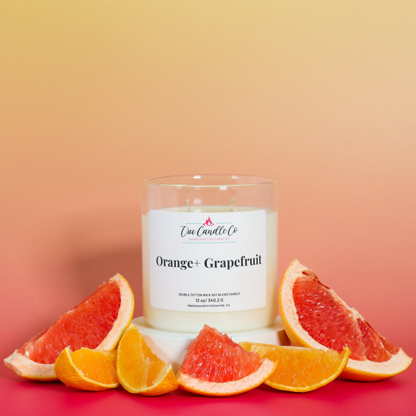 orange candle with grapefruit perfect for your candles for sping