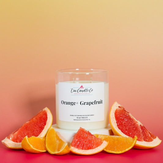 orange candle with grapefruit perfect for your candles for sping