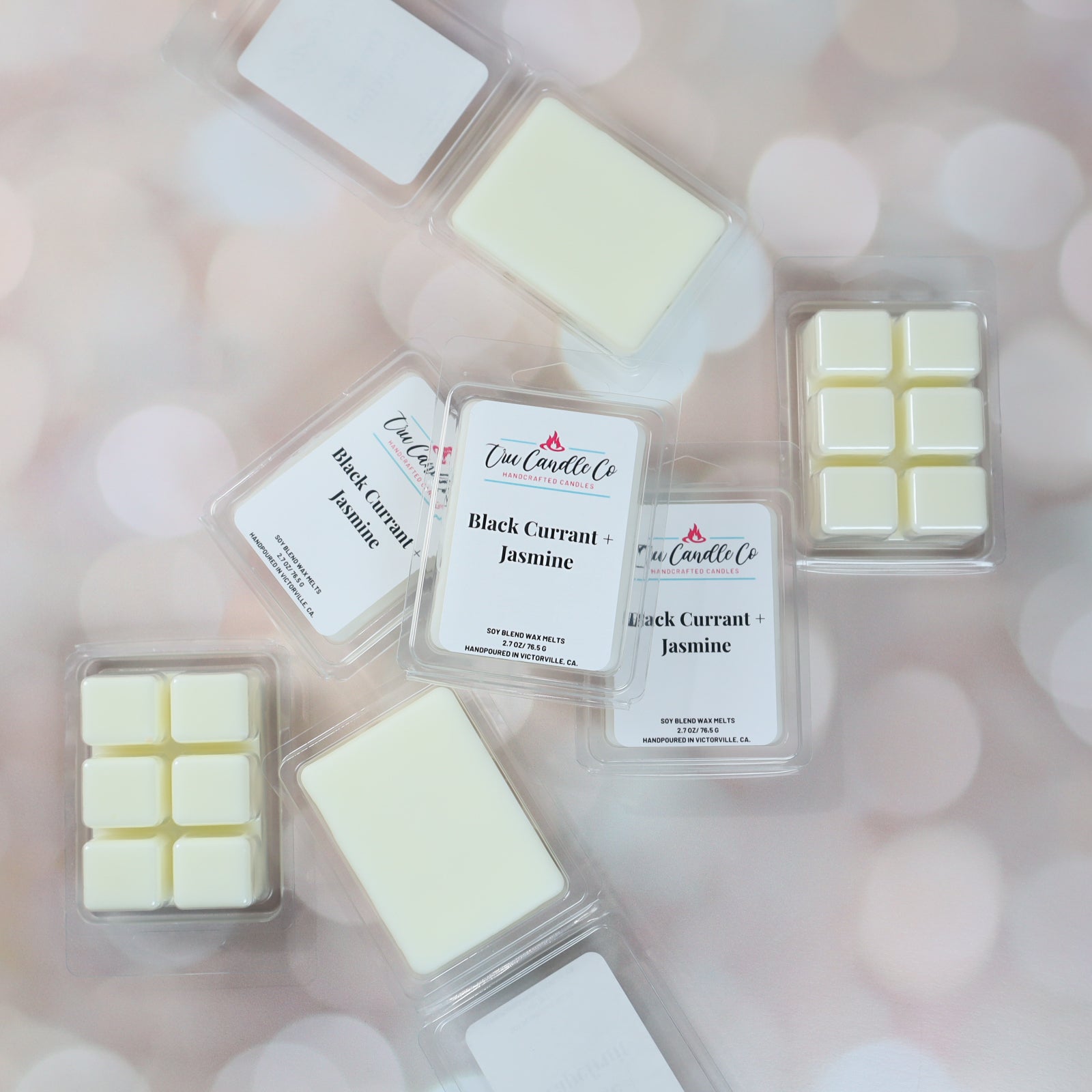 wax melts with fruit aromas of peach and black currants